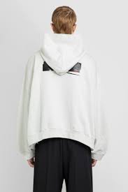 logo tape hooded sweatshirt