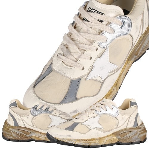 Running Dad Nylon & Nappa Leather Sneakers