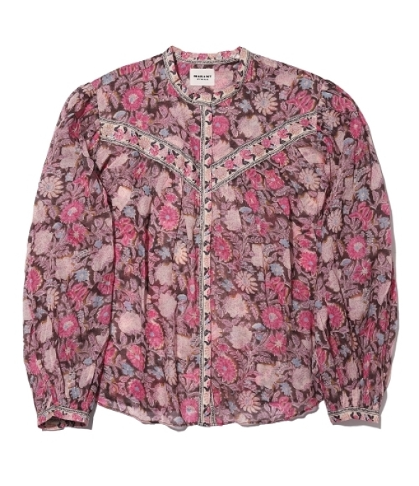 Sarika printed cotton voile top