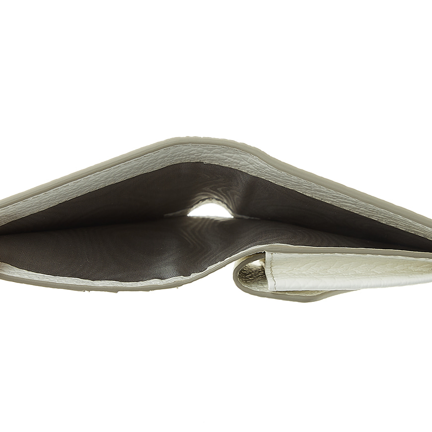 Stitched Leather Compact Bifold Wallet