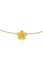 [Tory Burch] Kira Enamel Flower Pendant Women's Necklace