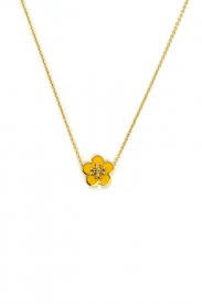 [Tory Burch] Kira Enamel Flower Pendant Women's Necklace