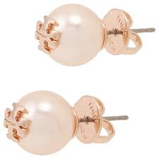 [Tory Burch] Kira Pearl Stud  Women's Earring
