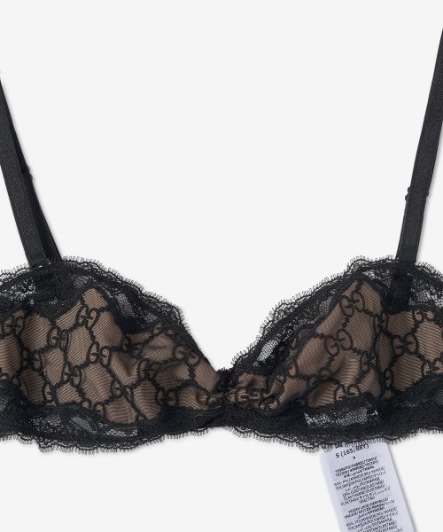Women's GG Embroidered Thule Bra - Black