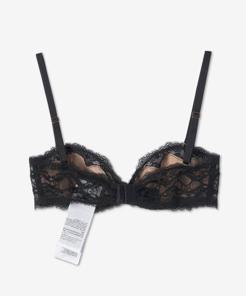 Women's GG Embroidered Thule Bra - Black