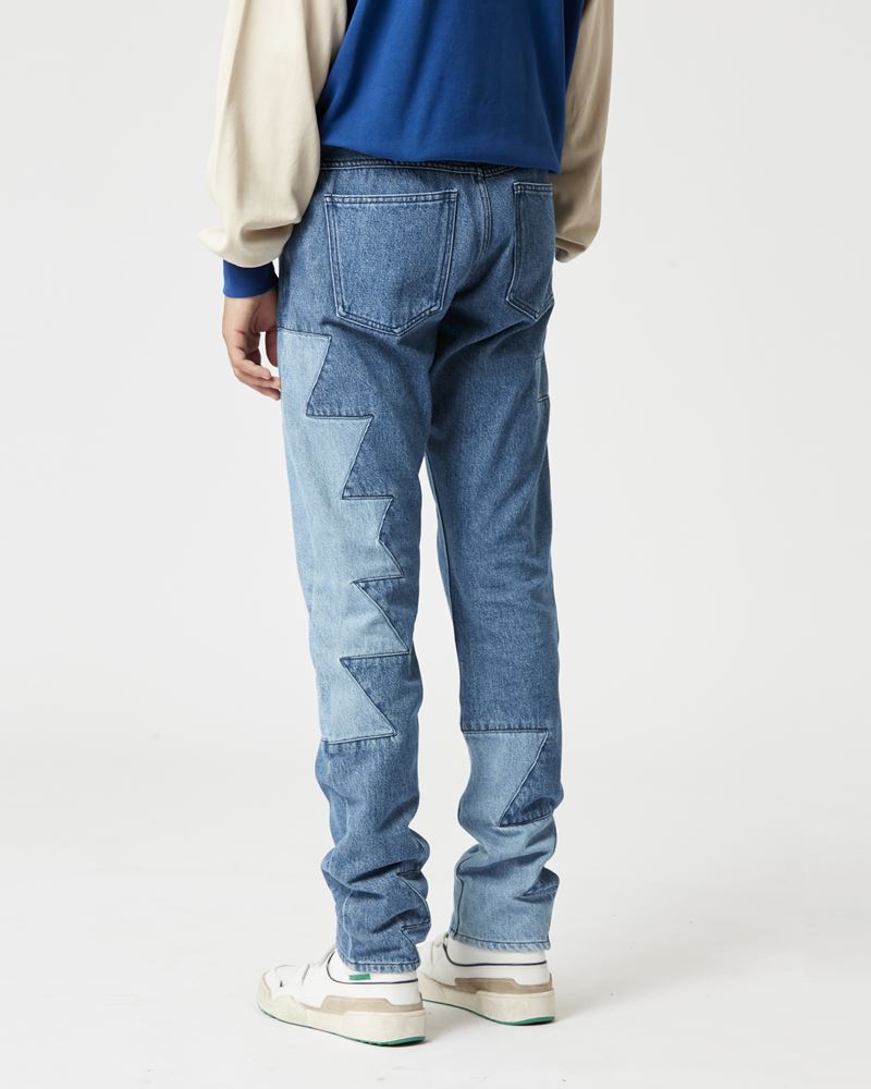 JEILAN patchwork denim jeans