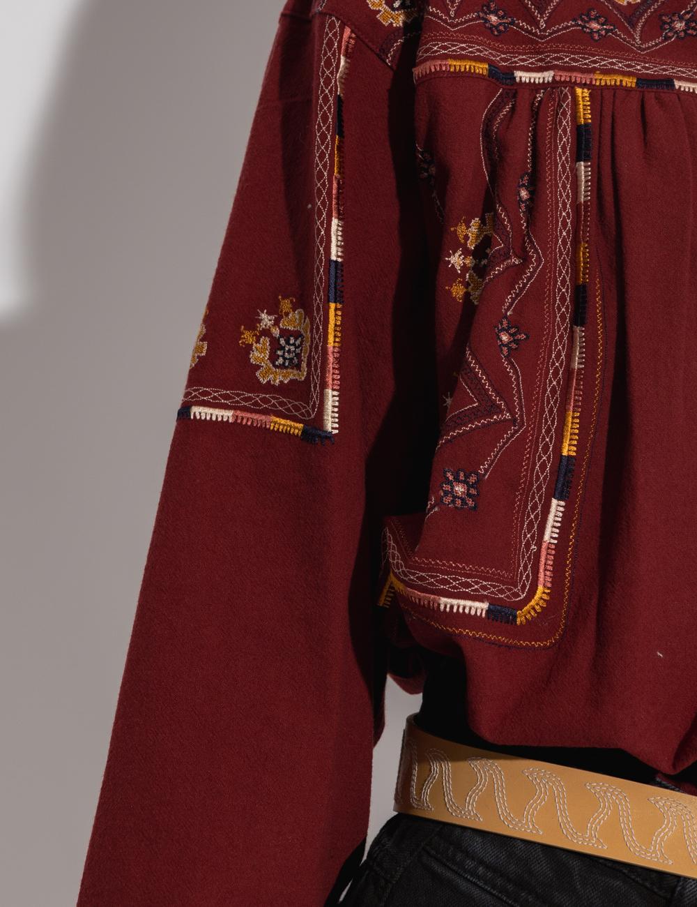 Treya Tassel Embroidery Blouse 