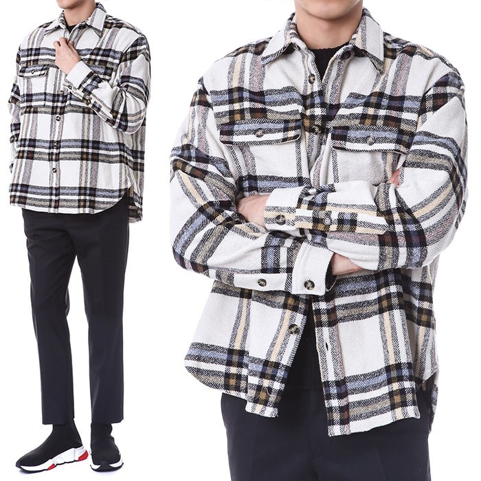 ERVEYH shirt jacket IVORY