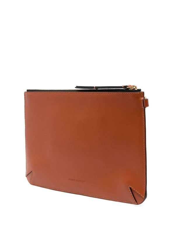 NYSKO leather pouch ORANGE