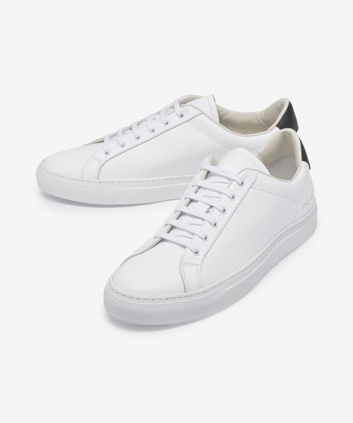 Men's Retro Sneakers - White:Black