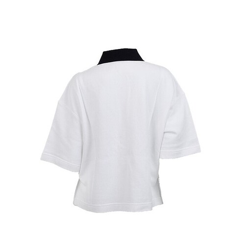 Logo patch short sleeve pique white