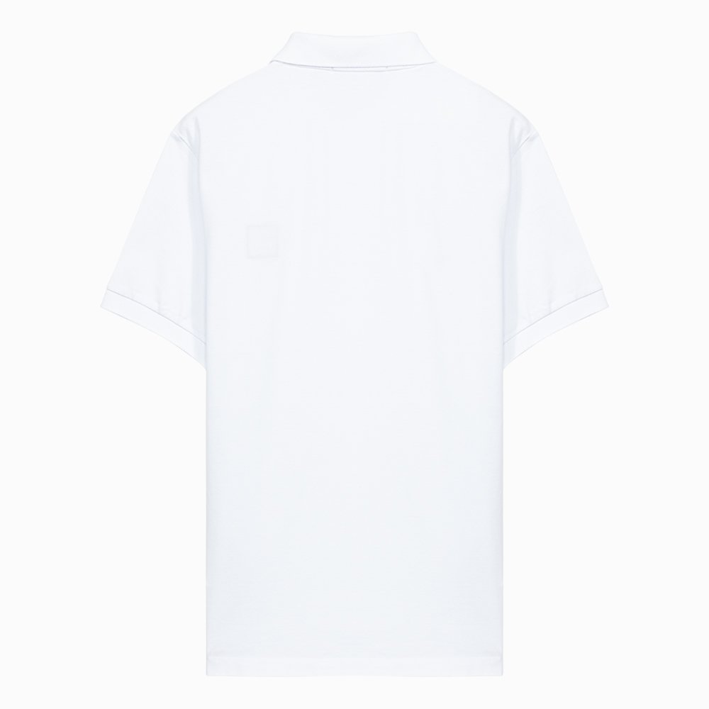 Logo embroidered short sleeve karati white