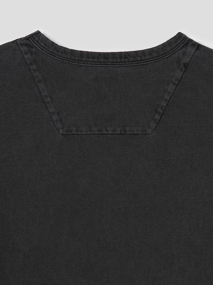 Cotton Garment Dying T-Shirt - Gray
