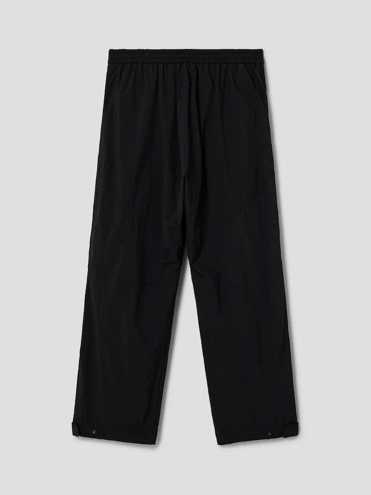 Nylon Low Crotch Pants - Black