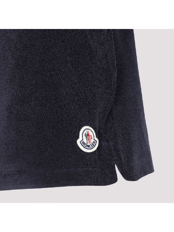 23SS Logo patch terry cotton sweat shorts free