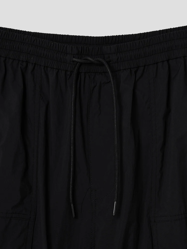 Nylon Puckering Pants - Black