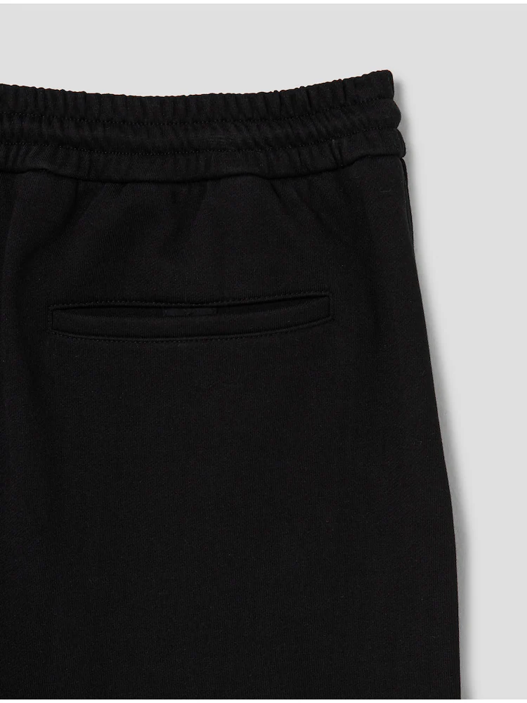 Cotton Wide Shorts - Black