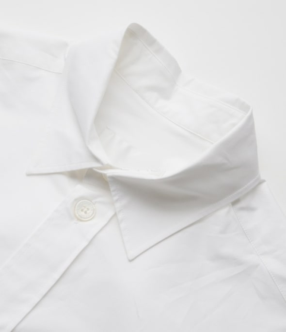 logo patch shirt white