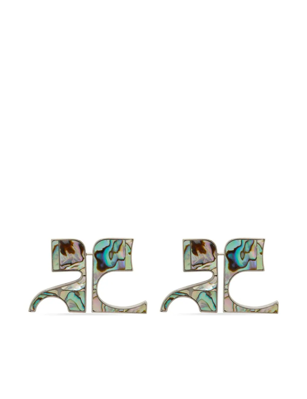 AC STUDS MOTHER OF PEARL EARRINGS