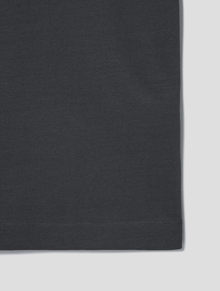 Loose Fit Short Sleeve Lettering T-Shirt - Gray