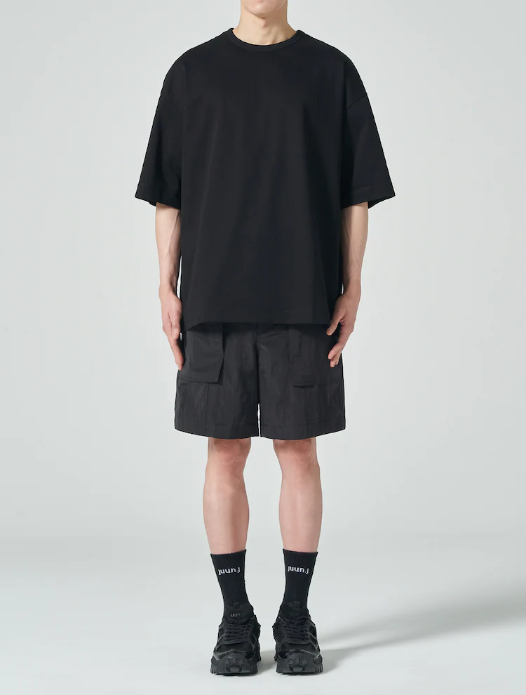 [NIKI HARE] Semi Overfit Short Sleeve T-Shirt - Black