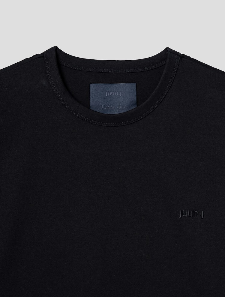 [NIKI HARE] Semi Overfit Short Sleeve T-Shirt - Black