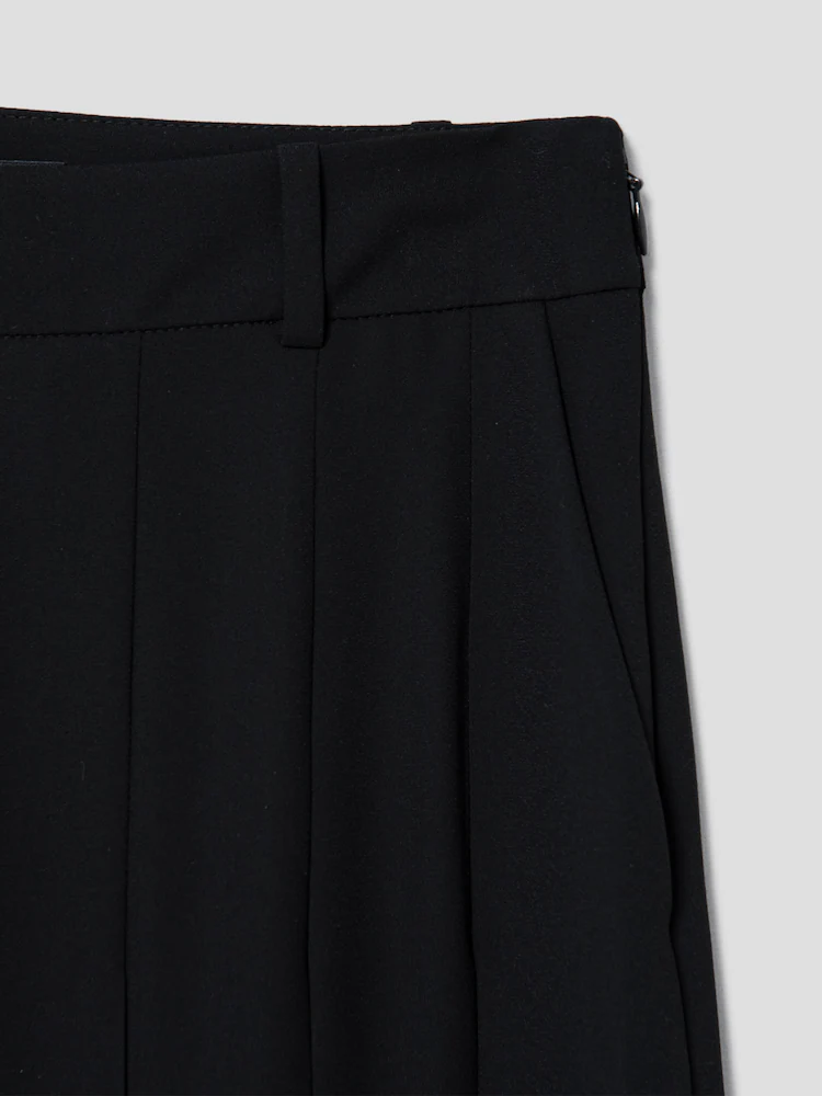 [Pre-order] Pleated Wide Pants - Black