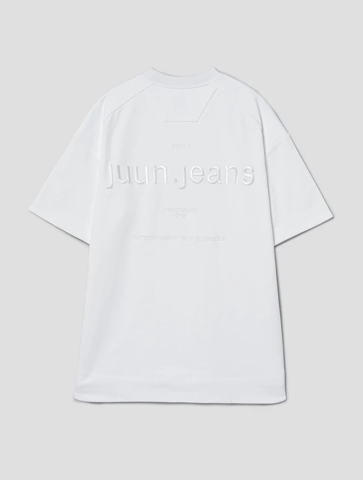 Half Sleeve Jersey Dress - White