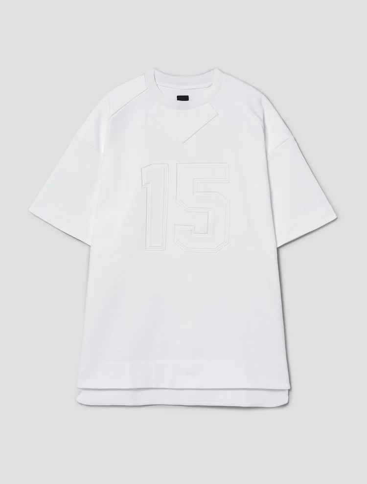 Half Sleeve Jersey Dress - White