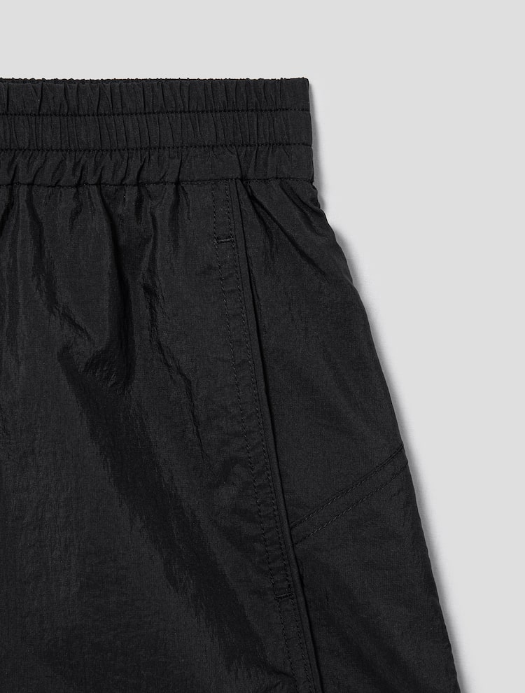 Nylon Track Shorts - Black