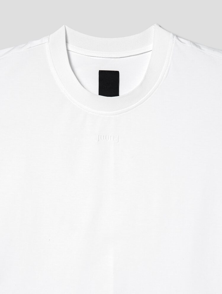 Wide Sleeve Crop Short Sleeve T-Shirt - White