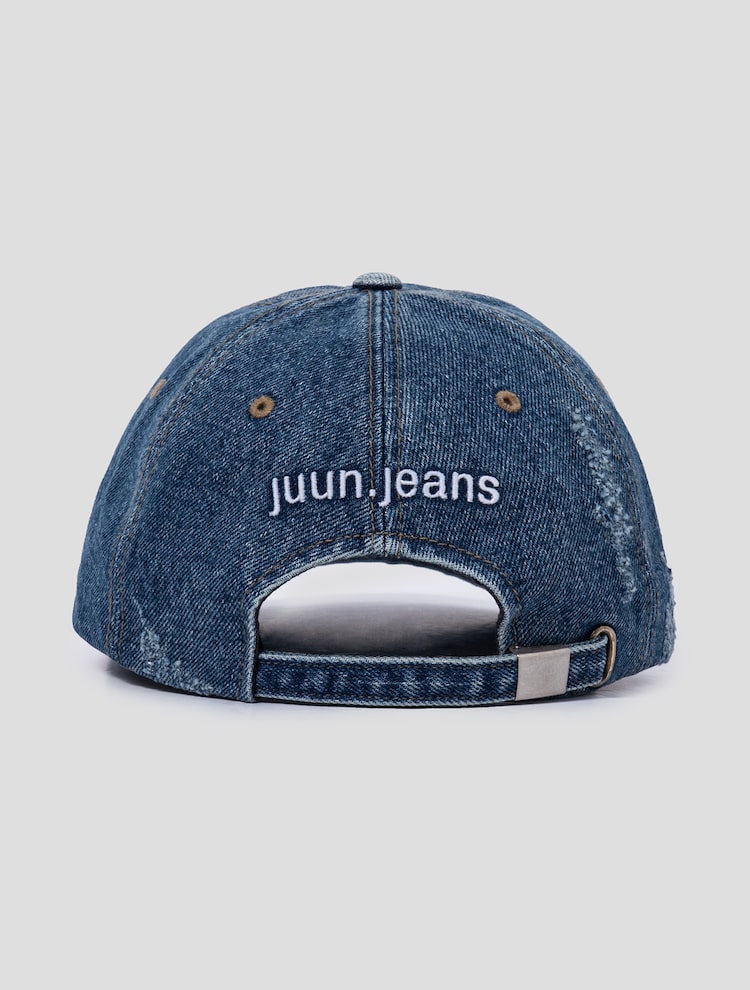 JUUN.JEANS Logo Denim Ball Cap - Blue