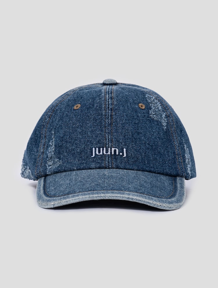 JUUN.JEANS Logo Denim Ball Cap - Blue