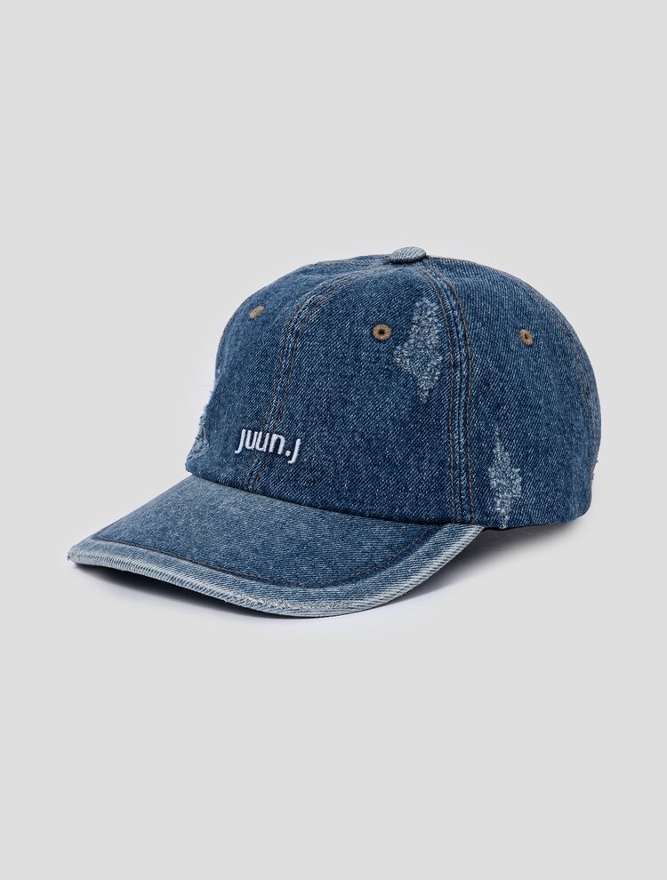 JUUN.JEANS Logo Denim Ball Cap - Blue