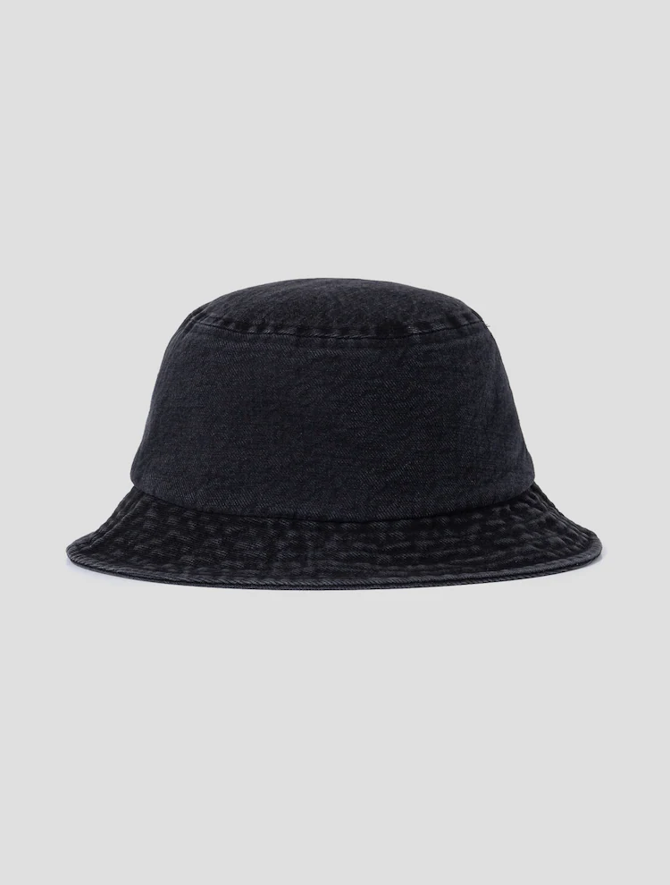 Denim Bucket Hat - Black