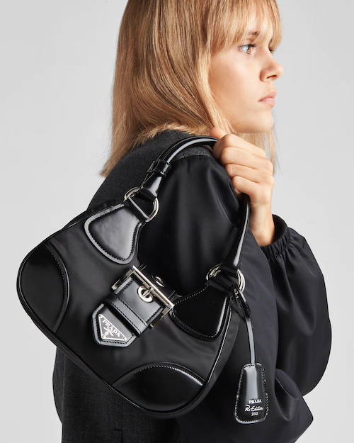  23SS Prada Moon Re-Nylon & Leather Handbag