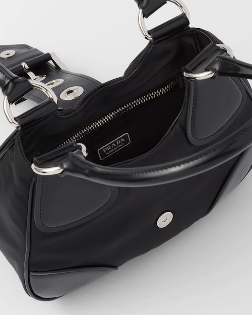 23SS Prada Moon Re-Nylon & Leather Handbag