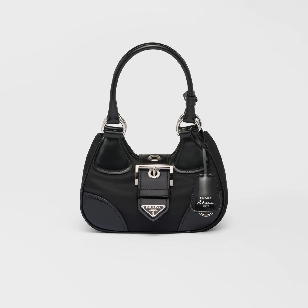  23SS Prada Moon Re-Nylon & Leather Handbag