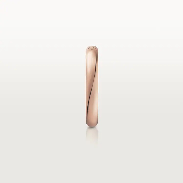 C DE CARTIER WEDDING BAND pink gold
