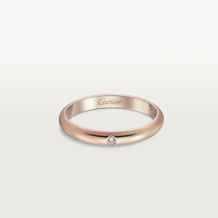 1895 WEDDING BAND pink gold