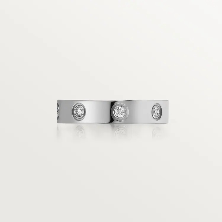 LOVE WEDDING BAND, 8 DIAMONDS