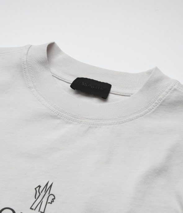 logo print short sleeve tee gray