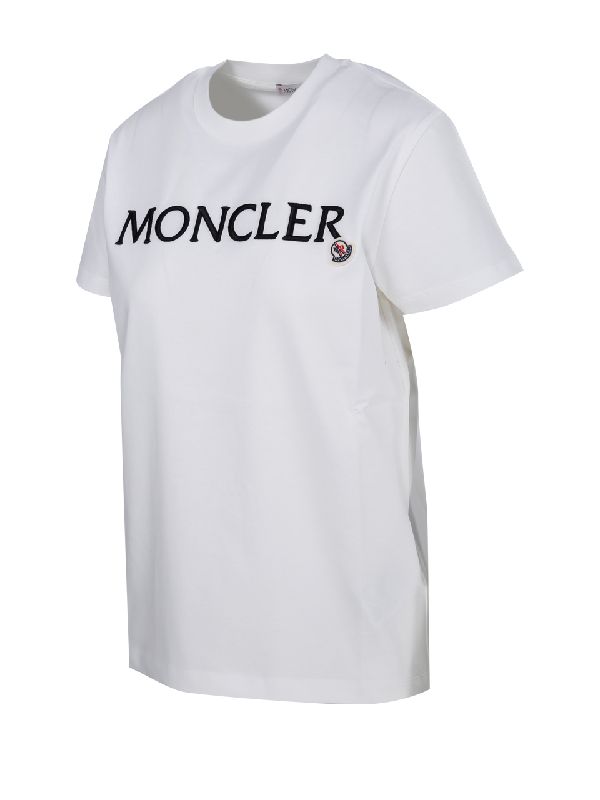 Logo patch embroidered short sleeve tee