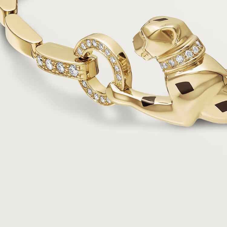 yellow gold PANTHER DE CARTIER BRACELET 