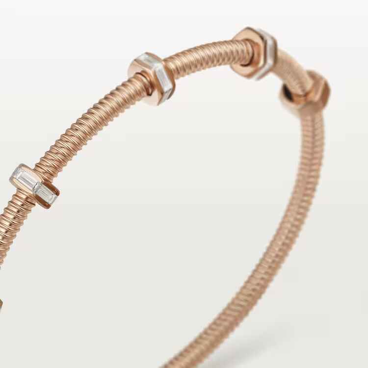 ECRU DE CARTIER BRACELET pink gold, diamonds