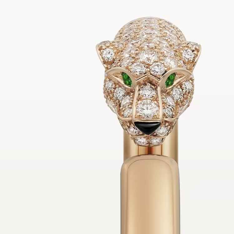 pink gold, diamonds. PANTHER DE CARTIER BRACELET