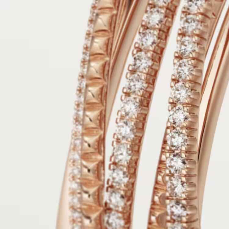 ETANSEL DE CARTIER BRACELET pink gold, set with 147 brilliant-cut diamonds