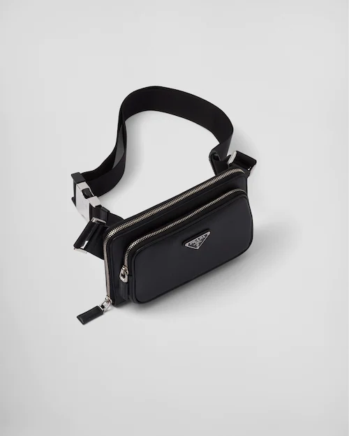 RE-NYLON Saffiano leather shoulder bag