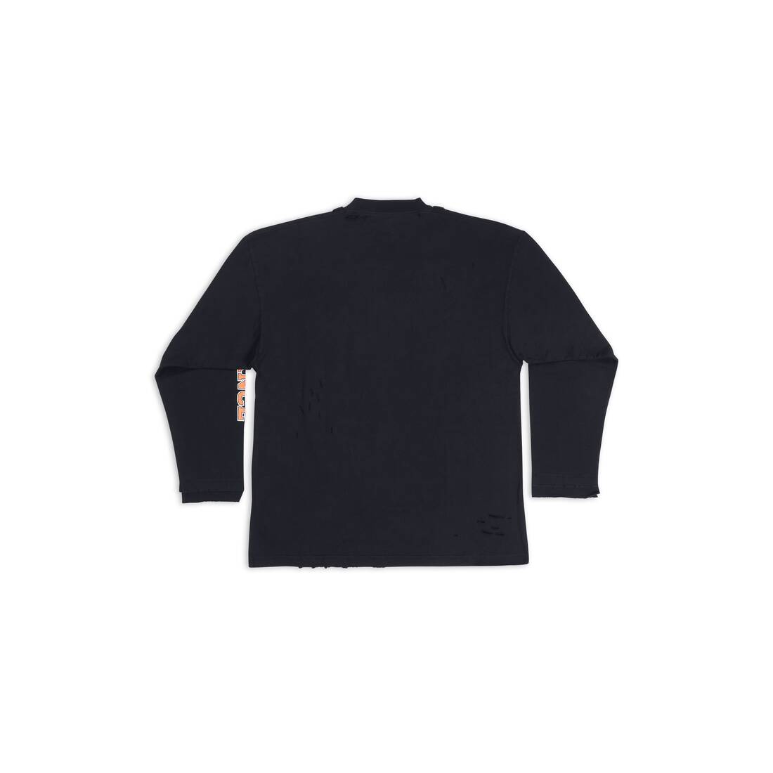 MAISON BALENCIAGA LONG SLEEVE T-SHIRT OVERSIZED FOR WOMEN IN BLACK