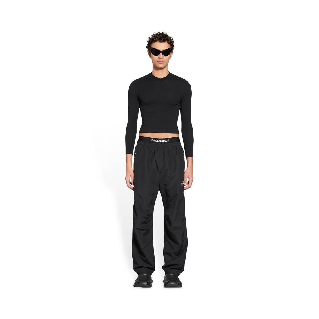 3B SPORTS ICON SMALL FIT TRACKSUIT PANTS FOR MEN IN BLACK